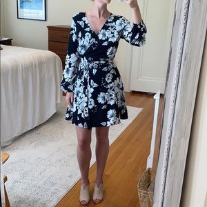 Gianni Bini Floral Long Sleeve Dress